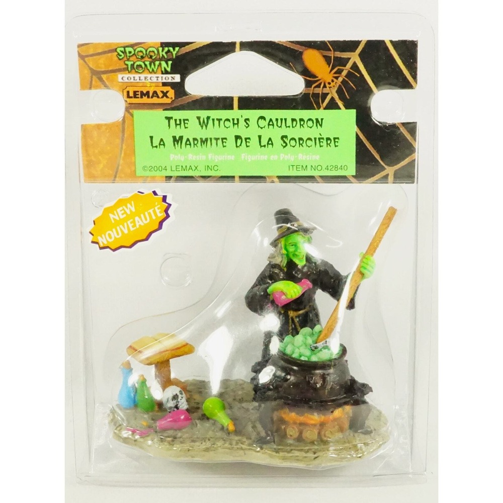 Lemax Spooky Town 2004 THE WITCH'S CAULDRON Figurine Halloween #42840 NEW‎